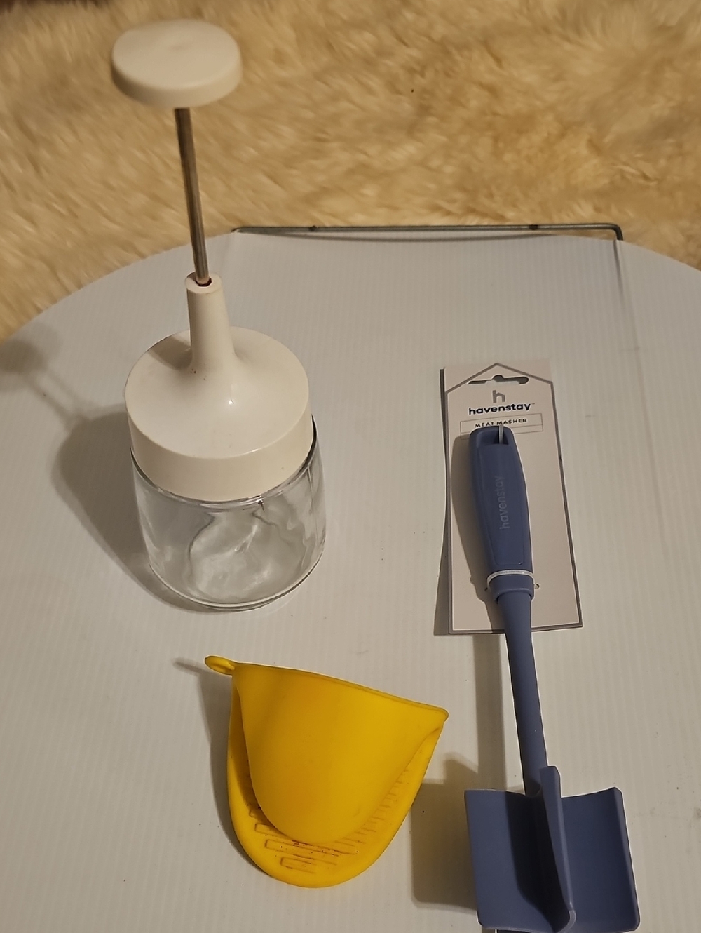 Blue Silicone Spatula Turner - Blue